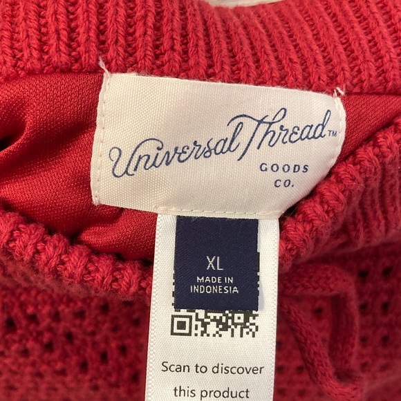 Universal Thread Red Crochet Drawstring Mini Skirt - Picture 6 of 8